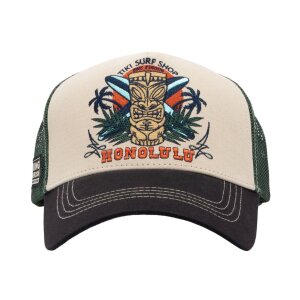 KING KEROSIN Trucker Mesh Cap Honolulu beige & olive