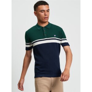 BEN SHERMAN Sport Block Polo dark navy