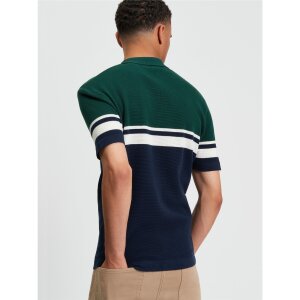 BEN SHERMAN Sport Block Polo dark navy