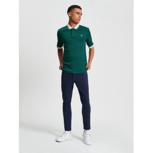 BEN SHERMAN Trim Block Polo dark green