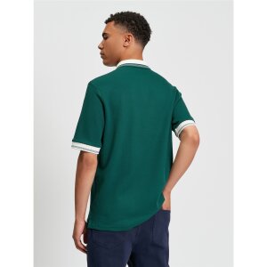 BEN SHERMAN Trim Block Polo dark green