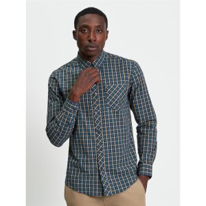 BEN SHERMAN Long Sleeve Signature House Check Shirt teal