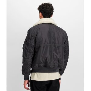 ALPHA INDUSTRIES B-15 III TT Two Tone Men Bomber Jacke vintage grey