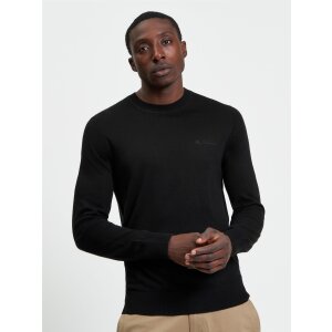 BEN SHERMAN Signature Merino Crew Neck black