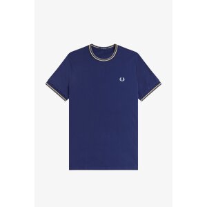 FRED PERRY T-Shirt mit Doppelstreifen french navy/...