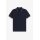 FRED PERRY Twin Tipped Polo Shirt navy / warm oat / burnt tobacco