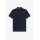 FRED PERRY Twin Tipped Polo Shirt navy / warm oat / burnt tobacco