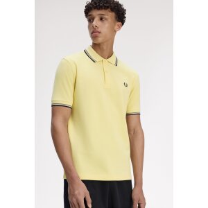 FRED PERRY Twin Tipped Polo Shirt champions gold /...
