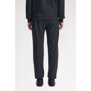 FRED PERRY Trainingshose mit Kontraststreifen navy / burnt tobacco