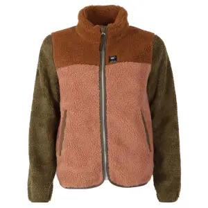 Danebirk Fleece Zip-Up Khaki/Antique Rose TOBACCO