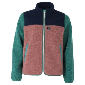Danebirk Fleece Zip-Up dark navy/ light slate/ dark rose