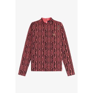 FRED PERRY Amy Winehouse Foundation Mesh-Oberteil mit...