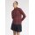 FRED PERRY Amy Winehouse Foundation Flock Print Mesh Top flamingo tan