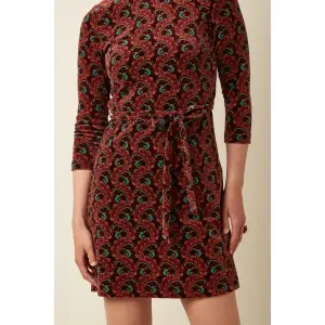 KING LOUIE Dita Dress Winkle porto red