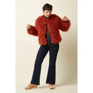 KING LOUIE Paloma Coat Empire rio red