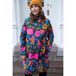 DANEFAE Danedith Rain Coat dark navy geofleur