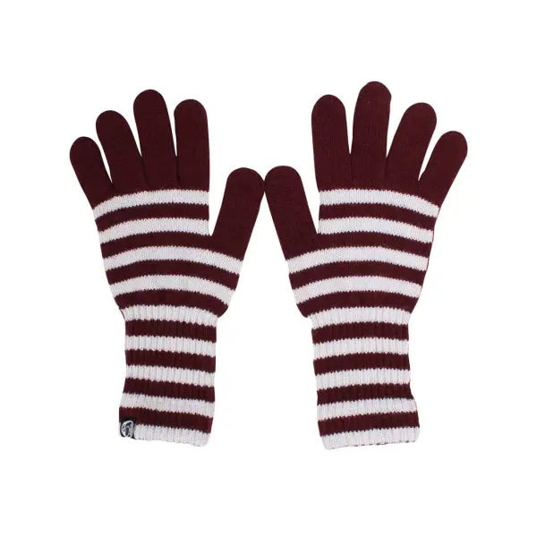 DANEFAE Danegoose Wollhandschuhe dark merlot/ chalk