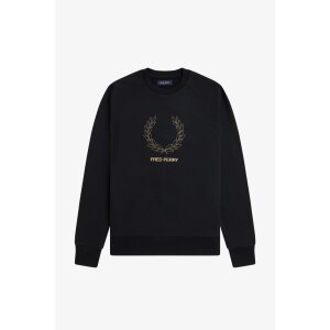 FRED PERRY Outline Laurel Wreath Sweatshirt black, 89,99 €