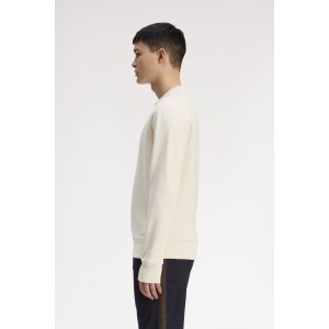 FRED PERRY Outline Laurel Wreath Sweatshirt ecru
