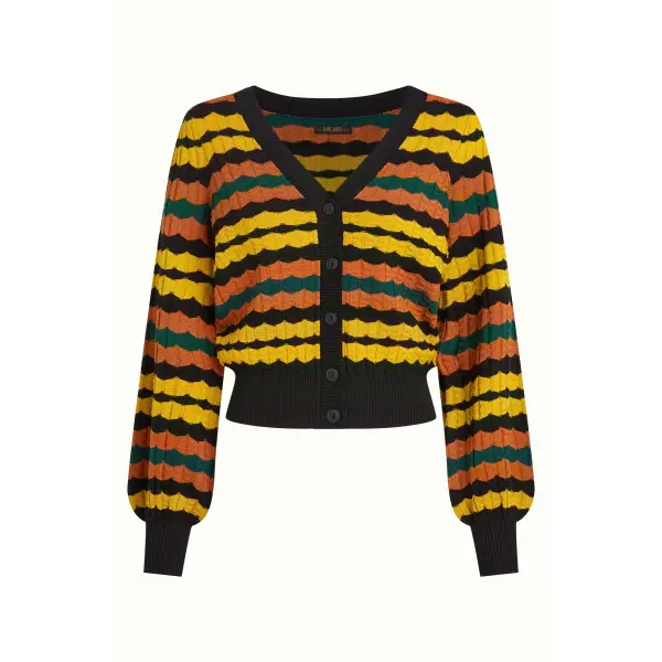 KING LOUIE Cardi V Royal black