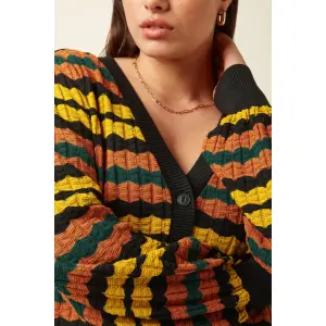 KING LOUIE Cardi V Royal black