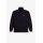 FRED PERRY Rollkragenpullover mit Zopfmuster black