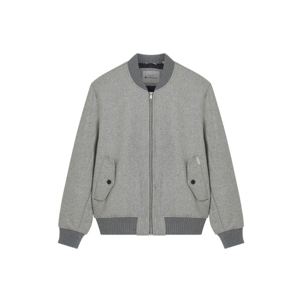 BEN SHERMAN Woll Melange Bomber grey