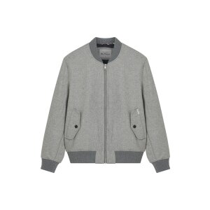BEN SHERMAN Woll Melange Bomber grey