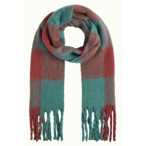 KING LOUIE Schal Check 2-Tone rio red