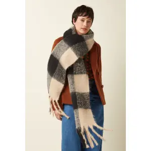 KING LOUIE Scarf Check 2-Tone black