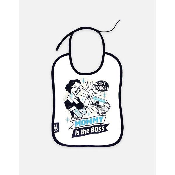 SIX BUNNIES Bib Mommy Is The Boss