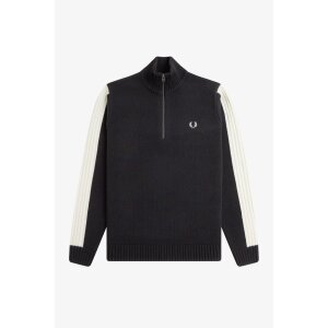 FRED PERRY Pullover mit halblangem Reißverschluss...