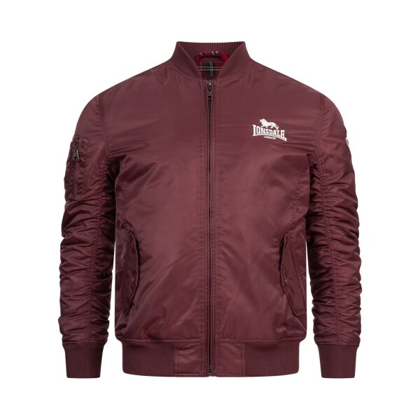 LONSDALE Tern Hill Jacket oxblood/ white