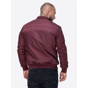 LONSDALE Tern Hill Jacket oxblood/ white