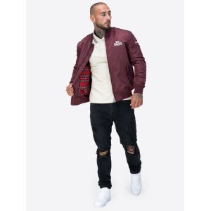 LONSDALE Tern Hill Jacket oxblood/ white