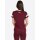 LONSDALE Girl T-Shirt Corton oxblood/ ecru