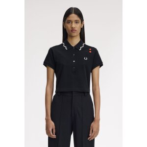 FRED PERRY AMY WINEHOUSE Poloshirt mit Muschelsaum black