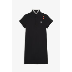 FRED PERRY AMY WINEHOUSE Tipped Polo Dress black