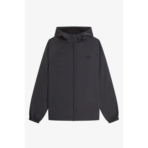 FRED PERRY Hooded Shell Jacket anchor grey