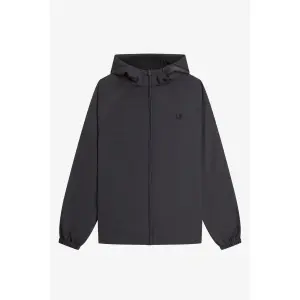 FRED PERRY Hooded Shell Jacket anchor grey
