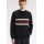 FRED PERRY Pullover mit Panel und Stickerei black