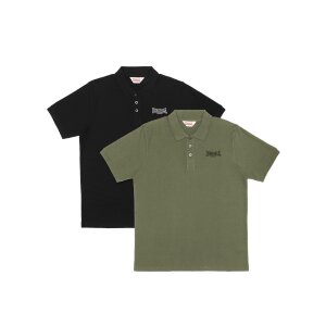 LONSDALE Poloshirt Doppelpack black/ olive