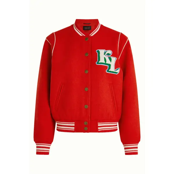 KING LOUIE Varsity Jacket Arizona fire red