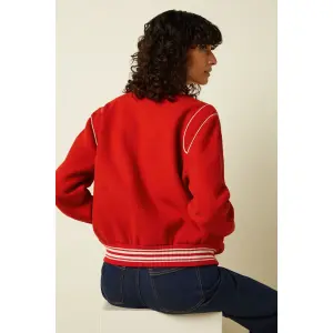 KING LOUIE Varsity Jacket Arizona fire red