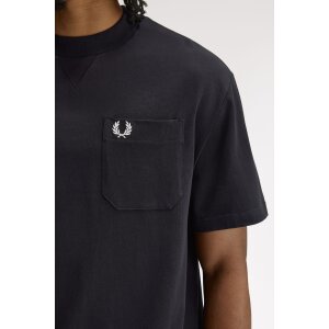 FRED PERRY Pocket Detail T-Shirt black