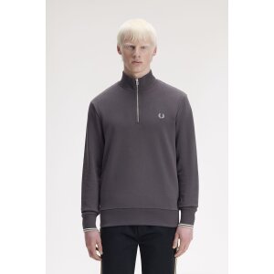 FRED PERRY Sweatshirt mit halblangem Reißverschluss...