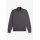 FRED PERRY Sweatshirt mit halblangem Reißverschluss anchor grey/ ecru/ seagrass