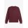 FRED PERRY Sweatshirt mit Rundhalsausschnitt oxblood/ ecru