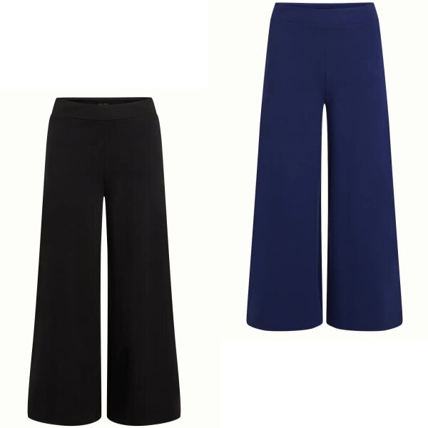 KING LOUIE Straight Border Palazzo Cropped Pants Milano Uni