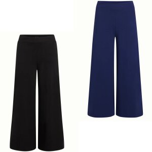 KING LOUIE Straight Border Palazzo Cropped Pants Milano Uni